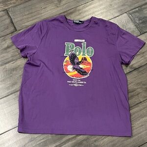 Polo by Ralph Lauren Purple Eagle Graphic Tee - Size XL
